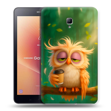 Силиконовый чехол на Samsung Galaxy Tab A 8.0 (2017) с принтом сова Силиконовый чехол на Samsung Galaxy Tab A 8.0 (2017) с принтом сова