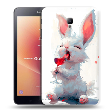 Силиконовый чехол на Samsung Galaxy Tab A 8.0 (2017) с принтом кролик зайчик