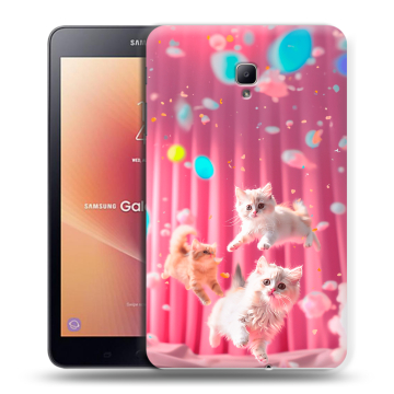 Силиконовый чехол на Samsung Galaxy Tab A 8.0 (2017) с принтом милые котики