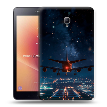 Силиконовый чехол на Samsung Galaxy Tab A 8.0 (2017) с принтом самолет