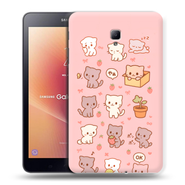 Силиконовый чехол на Samsung Galaxy Tab A 8.0 (2017) с принтом Hello Kitty Хелоу Кити
