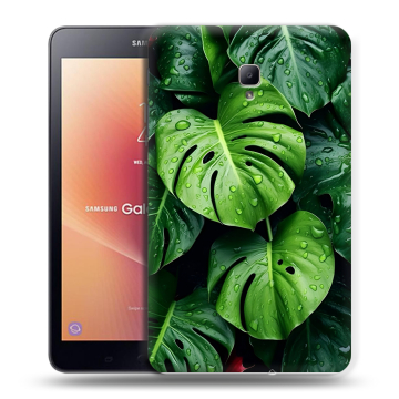 Силиконовый чехол на Samsung Galaxy Tab A 8.0 (2017) с принтом Листья