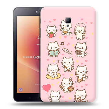 Силиконовый чехол на Samsung Galaxy Tab A 8.0 (2017) с принтом Hello Kitty Хелоу Кити Силиконовый чехол на Samsung Galaxy Tab A 8.0 (2017) с принтом Hello Kitty Хелоу Кити