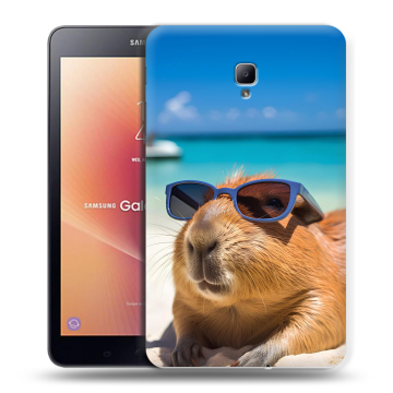 Силиконовый чехол на Samsung Galaxy Tab A 8.0 (2017) с принтом Капибара Силиконовый чехол на Samsung Galaxy Tab A 8.0 (2017) с принтом Капибара