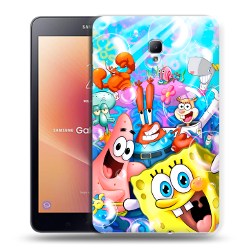 Силиконовый чехол на Samsung Galaxy Tab A 8.0 (2017) с принтом спанчбоб спанч боб Силиконовый чехол на Samsung Galaxy Tab A 8.0 (2017) с принтом спанчбоб спанч боб