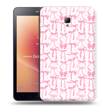 Силиконовый чехол на Samsung Galaxy Tab A 8.0 (2017) с принтом Розовые бантики