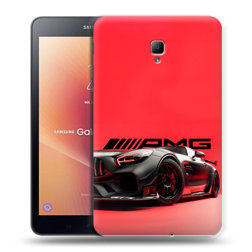 Силиконовый чехол на Samsung Galaxy Tab A 8.0 (2017) с принтом Мерседес Mercedes AMG
