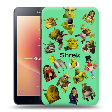 Силиконовый чехол на Samsung Galaxy Tab A 8.0 (2017) с принтом Шрек Shrek