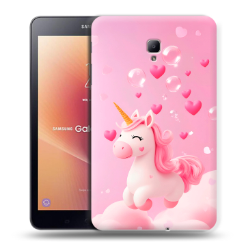 Силиконовый чехол на Samsung Galaxy Tab A 8.0 (2017) с принтом Единорог Силиконовый чехол на Samsung Galaxy Tab A 8.0 (2017) с принтом Единорог
