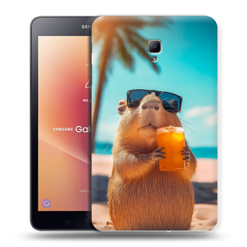 Силиконовый чехол на Samsung Galaxy Tab A 8.0 (2017) с принтом Капибара Силиконовый чехол на Samsung Galaxy Tab A 8.0 (2017) с принтом Капибара