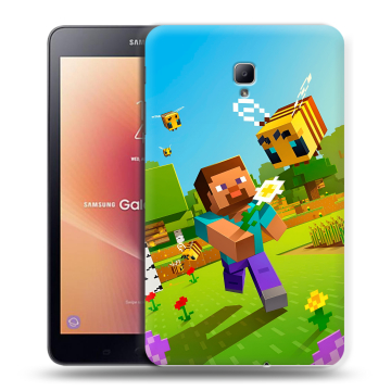 Силиконовый чехол на Samsung Galaxy Tab A 8.0 (2017) с принтом Майнкрафт Minecraft Силиконовый чехол на Samsung Galaxy Tab A 8.0 (2017) с принтом Майнкрафт Minecraft
