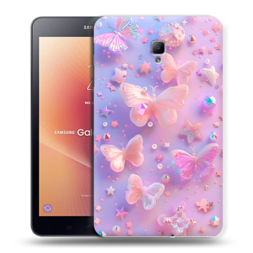 Силиконовый чехол на Samsung Galaxy Tab A 8.0 (2017) с принтом Бабочки Силиконовый чехол на Samsung Galaxy Tab A 8.0 (2017) с принтом Бабочки