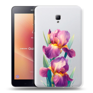 Силиконовый чехол на Samsung Galaxy Tab A 8.0 (2017) с принтом Цветы орхидеи