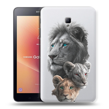 Силиконовый чехол на Samsung Galaxy Tab A 8.0 (2017) с принтом Львы