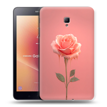 Силиконовый чехол на Samsung Galaxy Tab A 8.0 (2017) с принтом Розовая роза