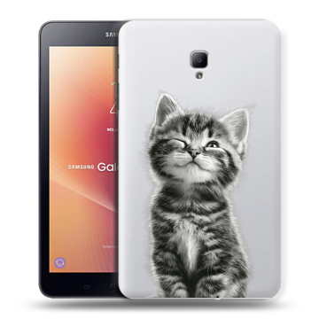 Силиконовый чехол на Samsung Galaxy Tab A 8.0 (2017) с принтом Котенок