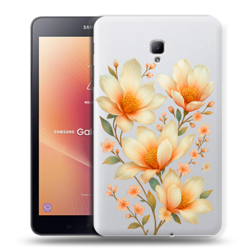 Силиконовый чехол на Samsung Galaxy Tab A 8.0 (2017) с принтом Цветы