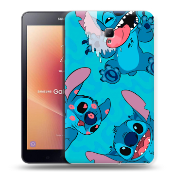 Силиконовый чехол на Samsung Galaxy Tab A 8.0 (2017) с принтом Лило и Стич Силиконовый чехол на Samsung Galaxy Tab A 8.0 (2017) с принтом Лило и Стич