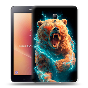 Силиконовый чехол на Samsung Galaxy Tab A 8.0 (2017) с принтом Медведь