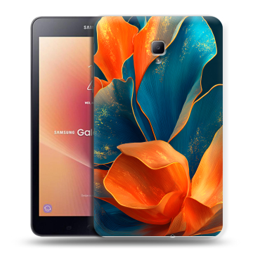Силиконовый чехол на Samsung Galaxy Tab A 8.0 (2017) с принтом Цветы