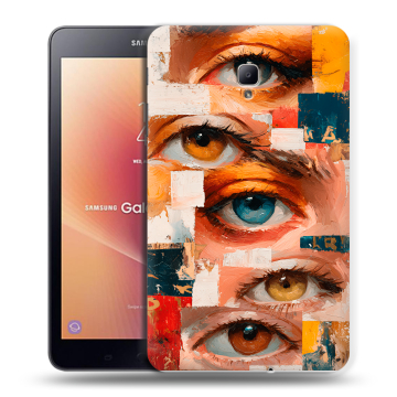Силиконовый чехол на Samsung Galaxy Tab A 8.0 (2017) с принтом Модный принт