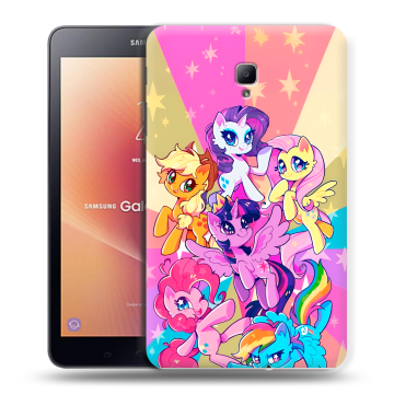 Силиконовый чехол на Samsung Galaxy Tab A 8.0 (2017) с принтом My little pony Дружба чудо Силиконовый чехол на Samsung Galaxy Tab A 8.0 (2017) с принтом My little pony Дружба чудо