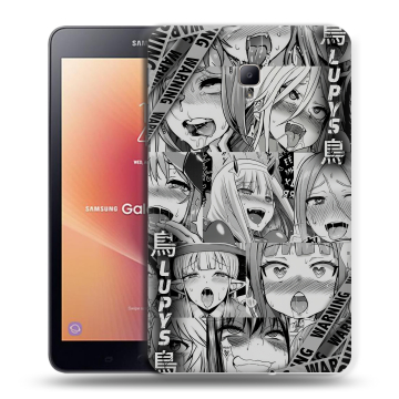Силиконовый чехол на Samsung Galaxy Tab A 8.0 (2017) с принтом Ahegao Ахегао Аниме