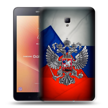 Силиконовый чехол на Samsung Galaxy Tab A 8.0 (2017) с принтом Флаг России Силиконовый чехол на Samsung Galaxy Tab A 8.0 (2017) с принтом Флаг России