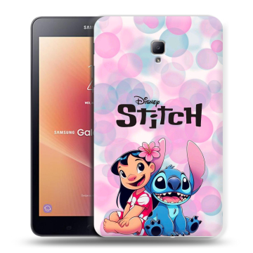 Силиконовый чехол на Samsung Galaxy Tab A 8.0 (2017) с принтом Лило и Стич Силиконовый чехол на Samsung Galaxy Tab A 8.0 (2017) с принтом Лило и Стич