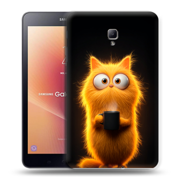 Силиконовый чехол на Samsung Galaxy Tab A 8.0 (2017) с принтом Смешной кот Силиконовый чехол на Samsung Galaxy Tab A 8.0 (2017) с принтом Смешной кот