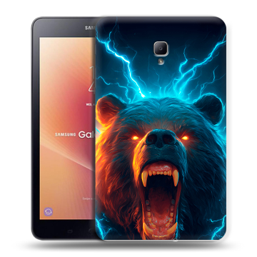 Силиконовый чехол на Samsung Galaxy Tab A 8.0 (2017) с принтом Медведь