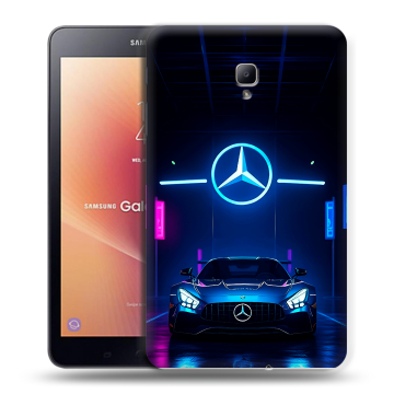 Силиконовый чехол на Samsung Galaxy Tab A 8.0 (2017) с принтом Mercedes Мерседес Силиконовый чехол на Samsung Galaxy Tab A 8.0 (2017) с принтом Mercedes Мерседес