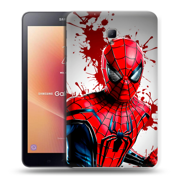 Силиконовый чехол на Samsung Galaxy Tab A 8.0 (2017) с принтом Spiderman Человек паук