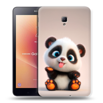 Силиконовый чехол на Samsung Galaxy Tab A 8.0 (2017) с принтом милая панда Силиконовый чехол на Samsung Galaxy Tab A 8.0 (2017) с принтом милая панда