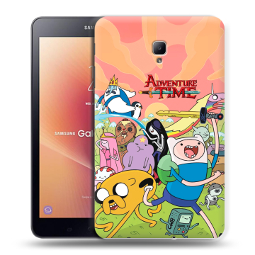 Силиконовый чехол на Samsung Galaxy Tab A 8.0 (2017) с принтом Adventure time Время приключений