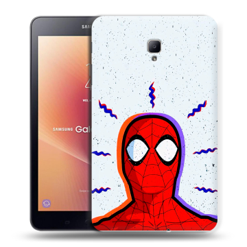 Силиконовый чехол на Samsung Galaxy Tab A 8.0 (2017) с принтом Spiderman Человек паук