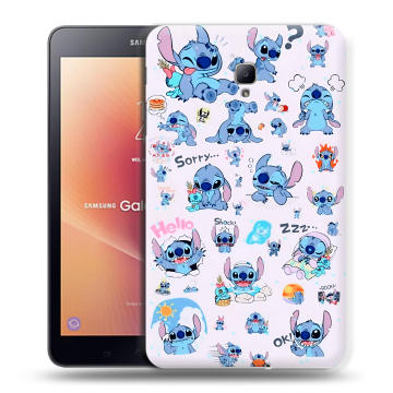 Силиконовый чехол на Samsung Galaxy Tab A 8.0 (2017) с принтом Лило и Стич Силиконовый чехол на Samsung Galaxy Tab A 8.0 (2017) с принтом Лило и Стич
