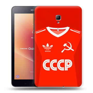 Силиконовый чехол на Samsung Galaxy Tab A 8.0 (2017) с принтом Флаг Герб СССР
