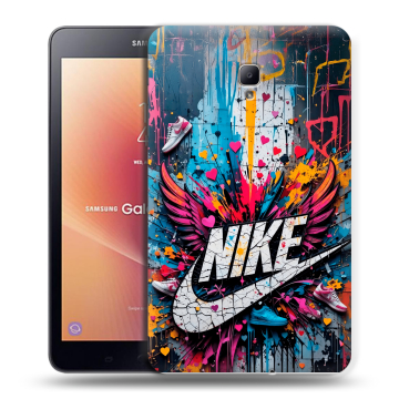 Силиконовый чехол на Samsung Galaxy Tab A 8.0 (2017) с принтом Nike Найк