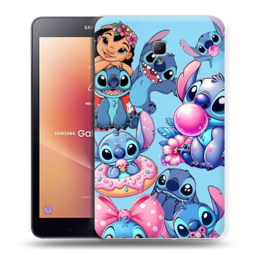 Силиконовый чехол на Samsung Galaxy Tab A 8.0 (2017) с принтом Лило и Стич Силиконовый чехол на Samsung Galaxy Tab A 8.0 (2017) с принтом Лило и Стич