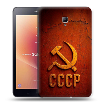 Силиконовый чехол на Samsung Galaxy Tab A 8.0 (2017) с принтом Флаг Герб СССР Силиконовый чехол на Samsung Galaxy Tab A 8.0 (2017) с принтом Флаг Герб СССР