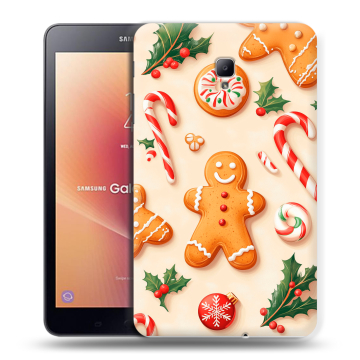 Силиконовый чехол на Samsung Galaxy Tab A 8.0 (2017) с принтом Новый год