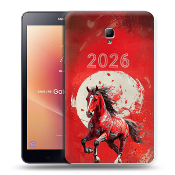 Силиконовый чехол на Samsung Galaxy Tab A 8.0 (2017) с принтом Новый год