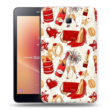 Силиконовый чехол на Samsung Galaxy Tab A 8.0 (2017) с принтом Новый год