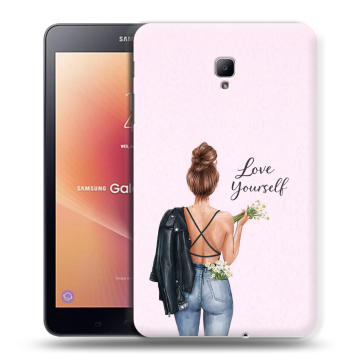 Силиконовый чехол на Samsung Galaxy Tab A 8.0 (2017) с принтом женский