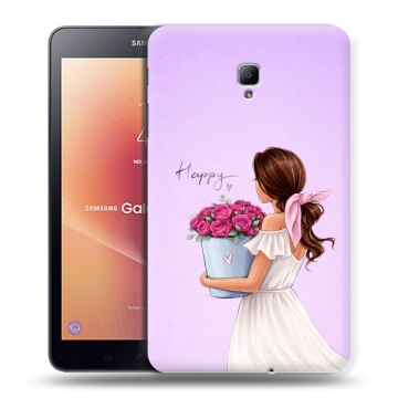Силиконовый чехол на Samsung Galaxy Tab A 8.0 (2017) с принтом женский