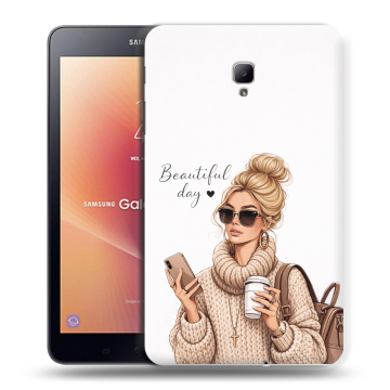 Силиконовый чехол на Samsung Galaxy Tab A 8.0 (2017) с принтом женский Силиконовый чехол на Samsung Galaxy Tab A 8.0 (2017) с принтом женский