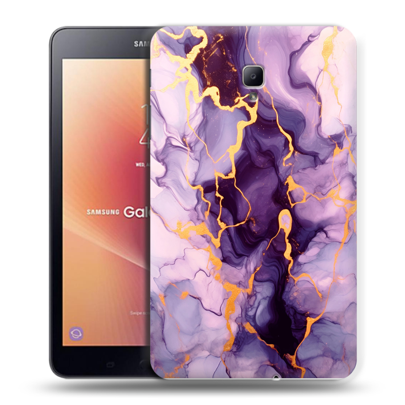 Силиконовый чехол на Samsung Galaxy Tab A 8.0 (2017) с принтом Мрамор Силиконовый чехол на Samsung Galaxy Tab A 8.0 (2017) с принтом Мрамор