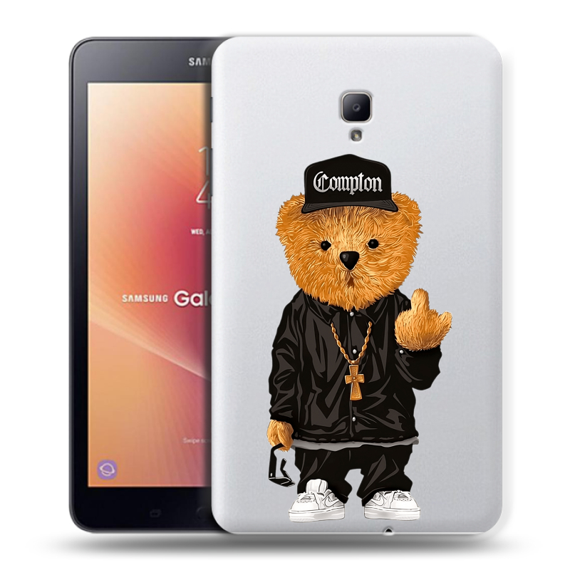 Силиконовый чехол на Samsung Galaxy Tab A 8.0 (2017) с принтом Мишка Силиконовый чехол на Samsung Galaxy Tab A 8.0 (2017) с принтом Мишка