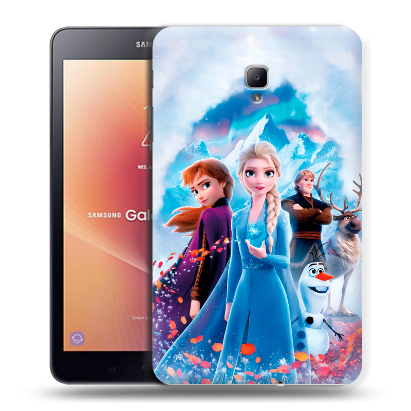 Силиконовый чехол на Samsung Galaxy Tab A 8.0 (2017) с принтом Холодное сердце Frozen Силиконовый чехол на Samsung Galaxy Tab A 8.0 (2017) с принтом Холодное сердце Frozen